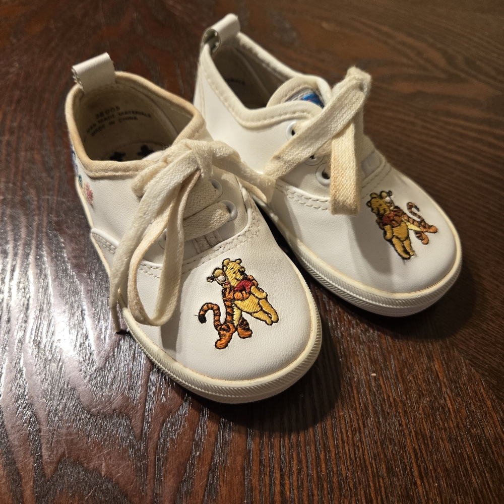 Rare Vintage Y2k Disney Winnie The Pooh Kids Shoes Tigger And Pooh Sneakers
